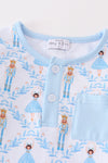 Premium Blue nutcracker boy pajama set