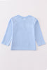 Premium Blue duck applique boy top