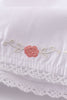 Premium white floral embroidery bloomer set