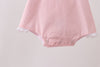 Pink ribbon ruffle bow bubble