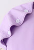 Purple ruffle bow bonnet