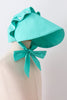Green ruffle bow bonnet