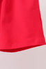 Red apple embroidery shorts set
