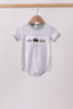 Green vehicle embroidery stripe bubble