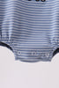 Blue stripe truck embroidery bubble