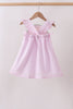 Pink lemon ruffle gingham dress