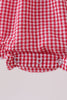 Red watermelon ruffle bubble