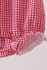 Red watermelon ruffle bubble