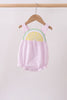 Pink lemon ruffle gingham bubble