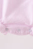 Pink lemon ruffle gingham bubble