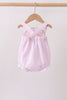 Pink lemon ruffle gingham bubble