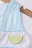Blue lemon embroidery jonjon