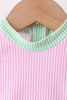 Pink stripe rashguard