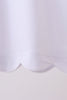 Snow white flutter sleeve scalloped top