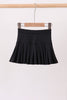 Black pleated skort