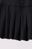 Black pleated skort