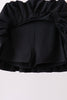 Black pleated skort