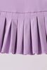 Purple pleated skort