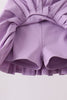 Purple pleated skort