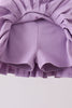 Purple pleated skort