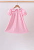 Pink Floral Embroidery Dress