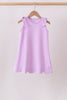 Purple Scalloped Bow Dress