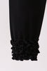 Black icing ruffle pants