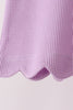 Lavender scalloped pants set