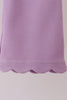 Lavender scalloped pants set