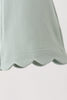 Sage scalloped bell pants