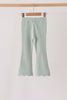 Sage scalloped bell pants
