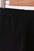 Black scalloped leggings