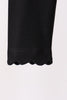 Black scalloped leggings