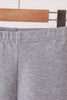 Grey scalloped leggings