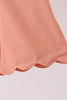 Coral scallped zipper active set