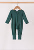 Forest zipper bamboo romper
