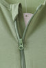 Green zipper bamboo romper