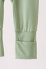 Green zipper bamboo romper