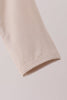 Beige zipper bamboo romper