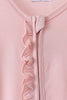 Pink ruffle zipper bamboo anti-slip romper – view 3
