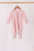 Pink ruffle zipper bamboo romper – wholesale for boutiques | Honeydew USA