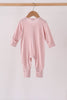 Pink ruffle zipper bamboo romper – view 5