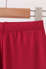 Burgundy bamboo pajama set – view 4