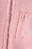 Pink fleece zipper jacket