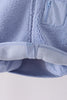 Blue fleece zipper jacket