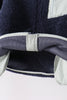 Navy fleece zipper jacket