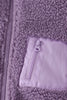 Purple fleece zipper jacket