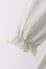 Sage turkey embroidery ruffle pants set