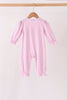Pink christmas tree gingerbread embroidery romper