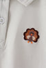 Sage turkey embroidery shirt